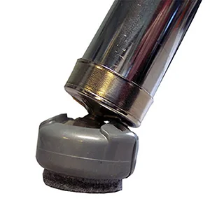 DuraGlide installed on a metal classroom chair leg